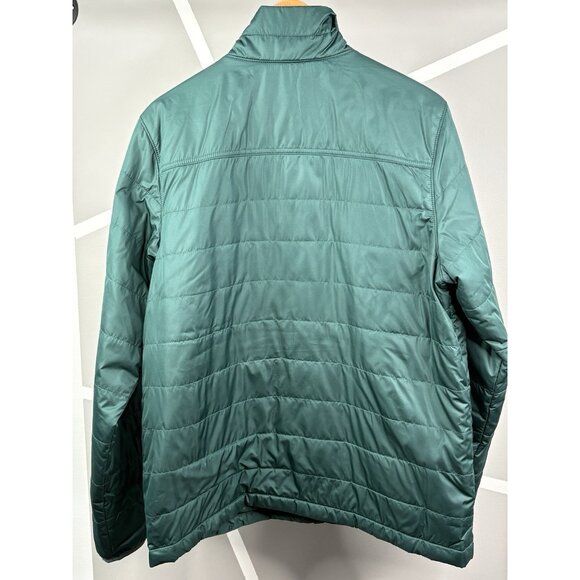 LL Bean Mountain Classic Puffer Jacket Men’s L Reg Green Full Zip Lightweight - Picture 2 of 13